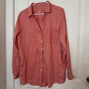 Sigrid olsen 100% linen shirt XL